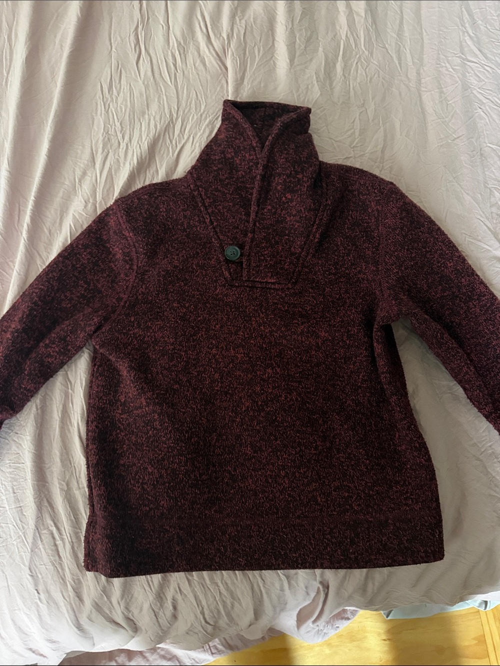 Old Navy Women's Shawl-Neck Pullover Sweater in Deep Burgundy